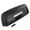 Black Front Grille Bumper Grill Fit For  TOYOTA TUNDRA 2010-2013 With LED Lights