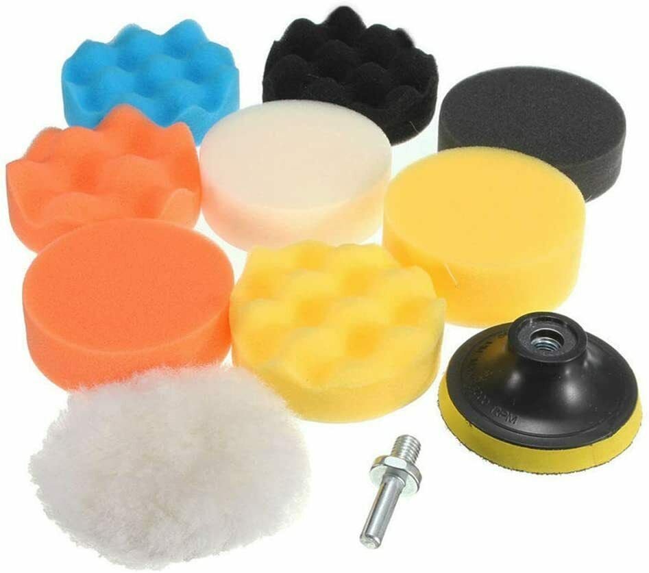 Car Buffing Pads Sponge Kit Polishing Set Waxing Foam Seal Tool