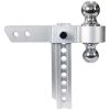 Alu Adjustable Trailer Drop Hitch; 2inch receiver; 8 inch adjustable