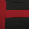8pcs Car Seat Covers Set Black & Red Universal Fit Airbag Compatible Storage Bag