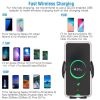 Wireless Car Charger 15W Qi Fast Charging Car Mount Air Vent Phone Holder