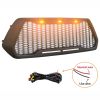 Grille For 2016-2018 Toyota Tacoma ABS Mesh With 3 Amber LED Light Matte Black