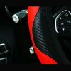 Car SUV Red Universal Microfiber Leather Steering Wheel Cover 15" For Honda Jeep