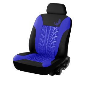 Car Universal Seat Cover 9-piece Gecko Mesh Cloth (Option: Blue-Single seat 2piece set)