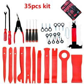 Interior Door Panel Repair Tool Set (Option: Red-35pcs)