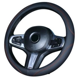 Car Steering Wheel Cover Non Slip Grip Cover (Option: 1Black-38cm)
